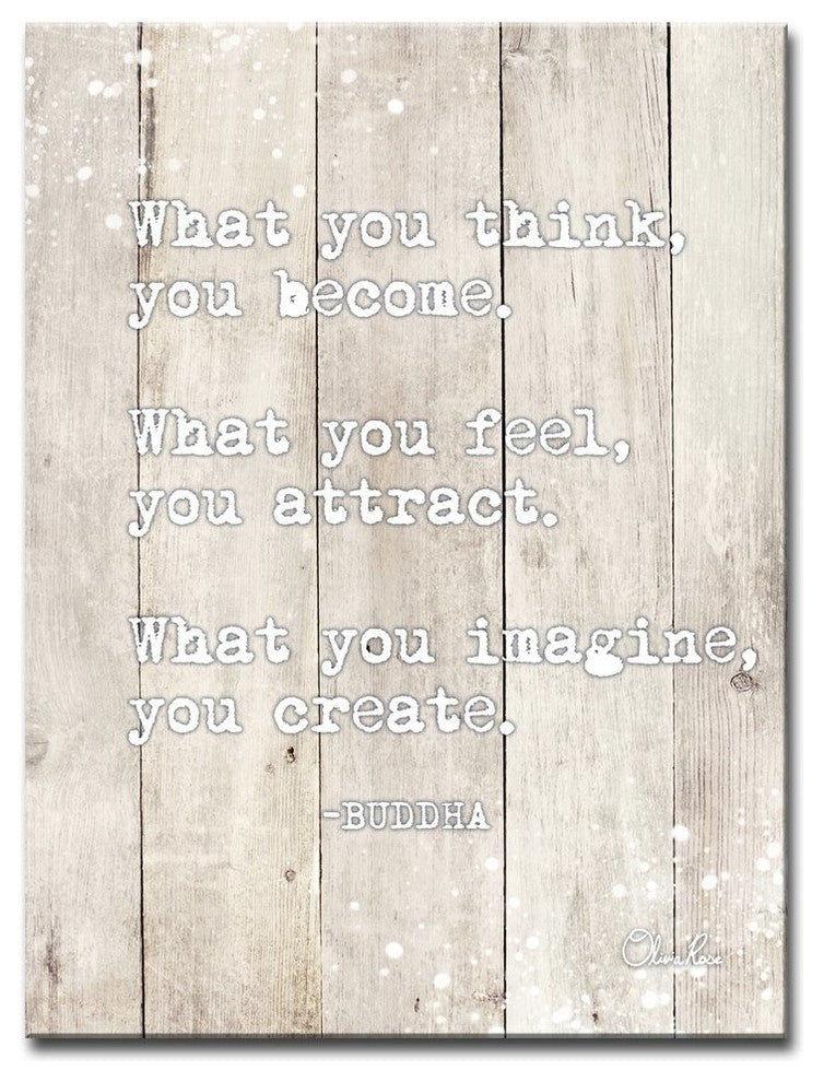Buddha Quote' Inspirational Canvas Art by Olivia Rose