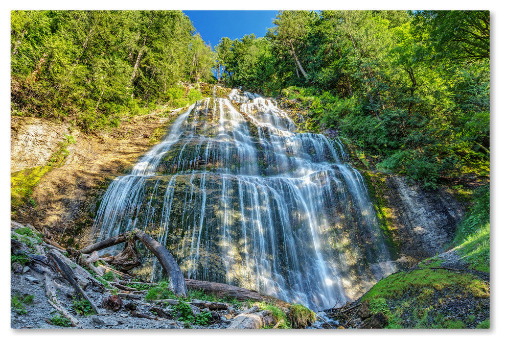Pierre Leclerc 'Bridal Veil Falls' Canvas Art, 32x22