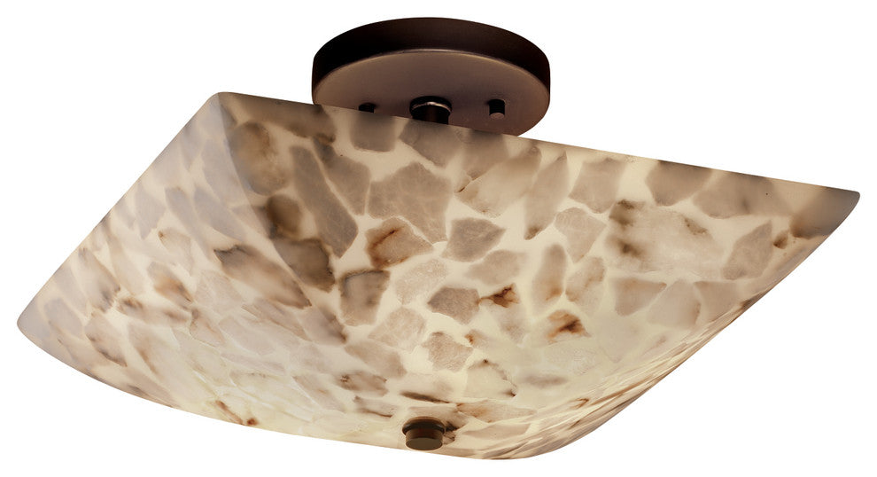 14-inch Square Semi-Flush Bowl