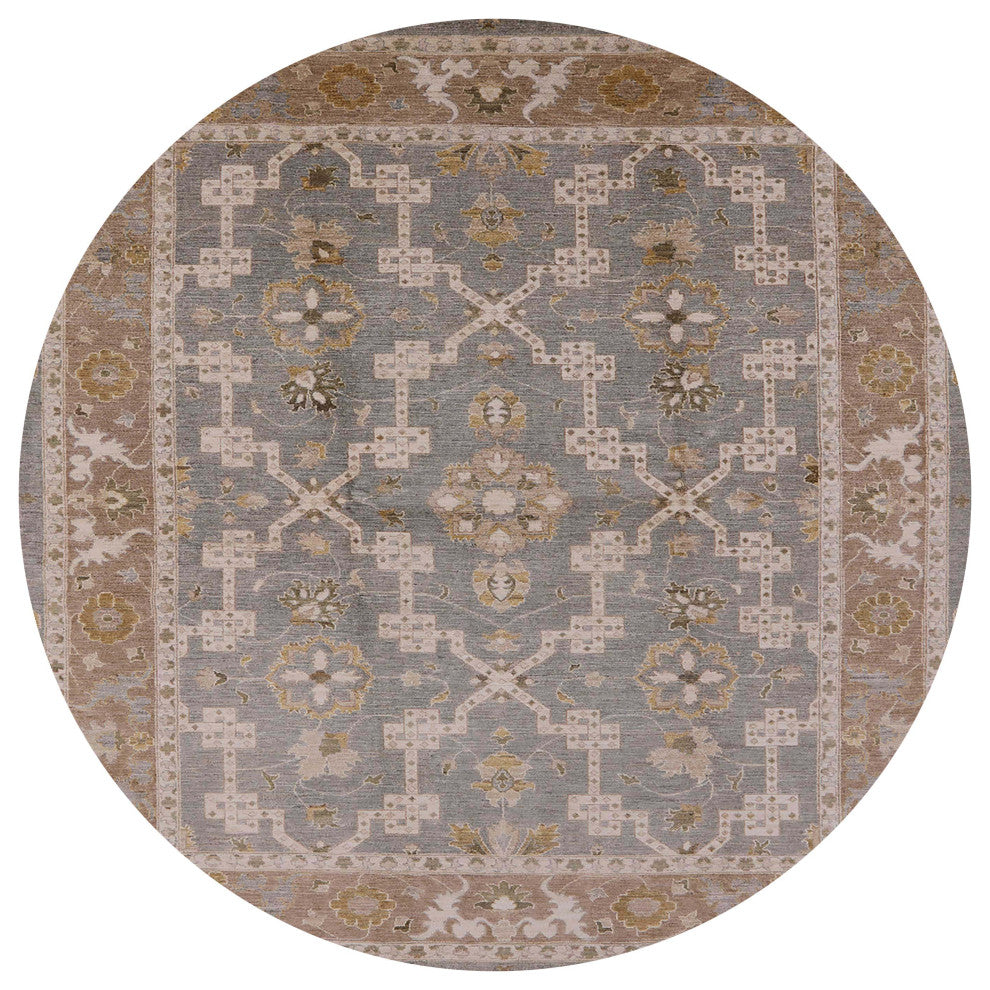 Ahgly Company Indoor Round Mid-Century Modern Area Rugs, 3' Round