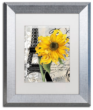 Color Bakery 'Paris Blanc' Matted Framed Art, Silver Frame, White Mat, 11x14