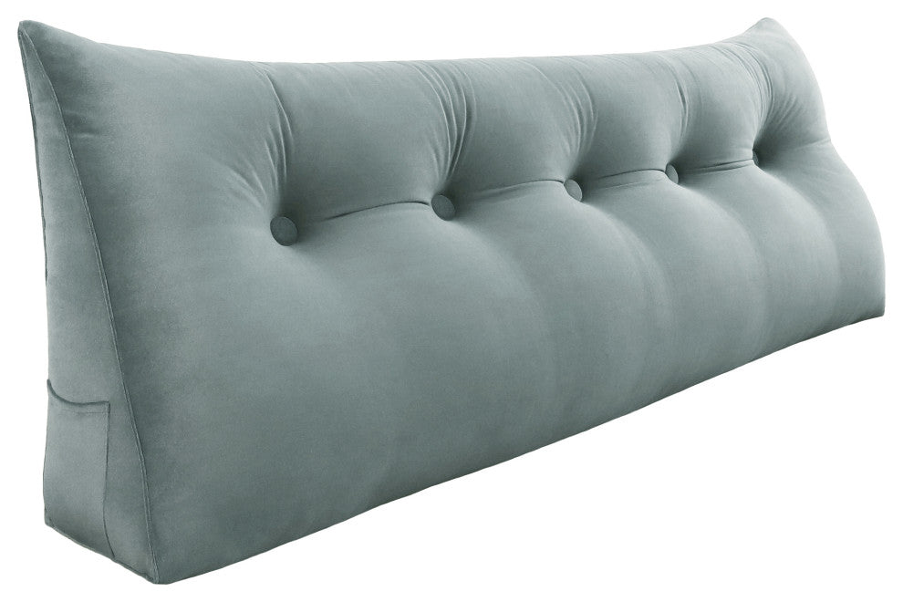 WOWMAX Bed Rest Wedge Pillow Daybed Side Pillow Headboard Back Support Cushion, 59x20x8