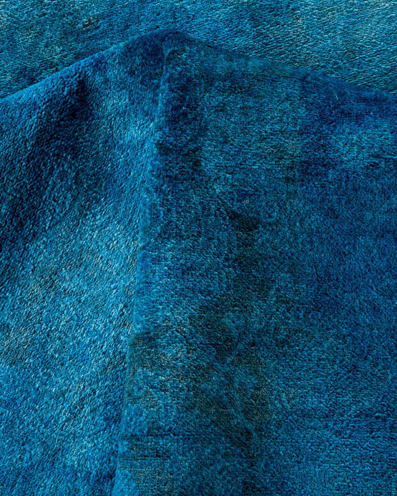 Fine Vibrance, One-of-a-Kind Handmade Area Rug Blue, 17'4"x12'4"