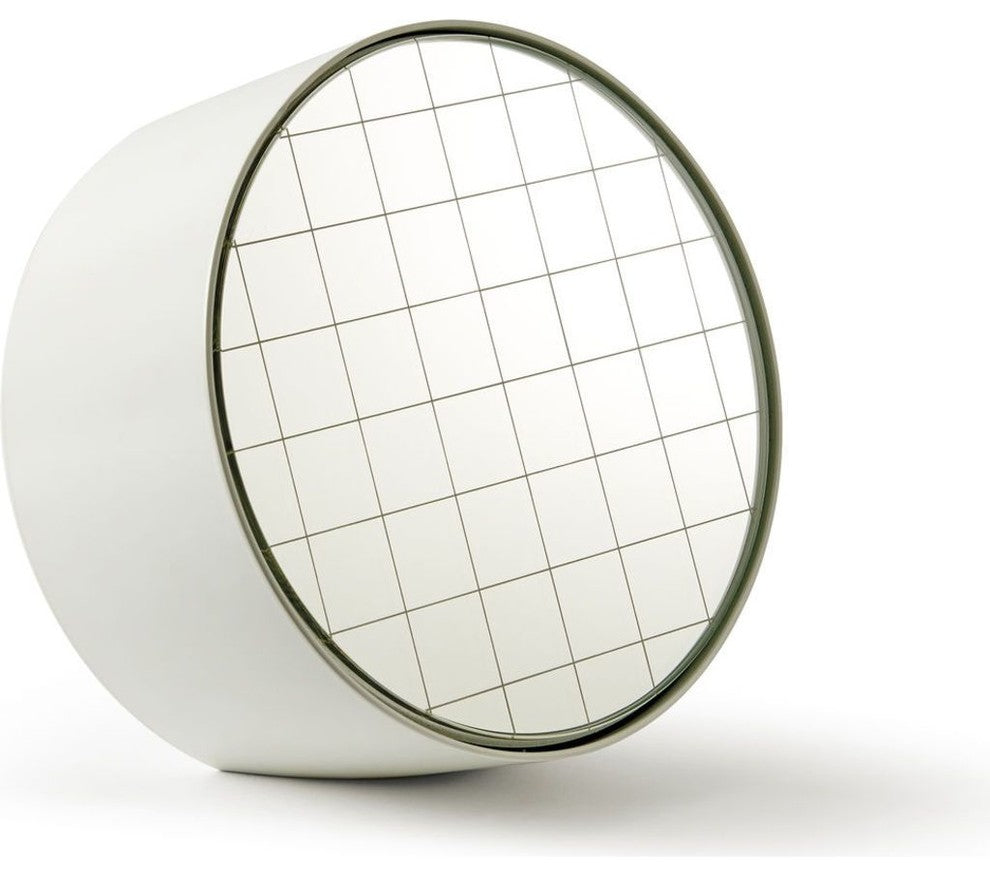 Atipico Centimetri 20 Wall Mirror, Signal White/White