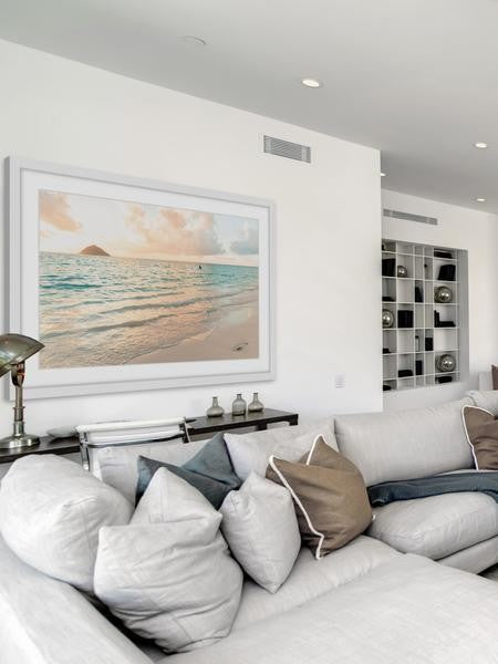 "Fluffy Rises" Framed Painting Print, 18"x12"