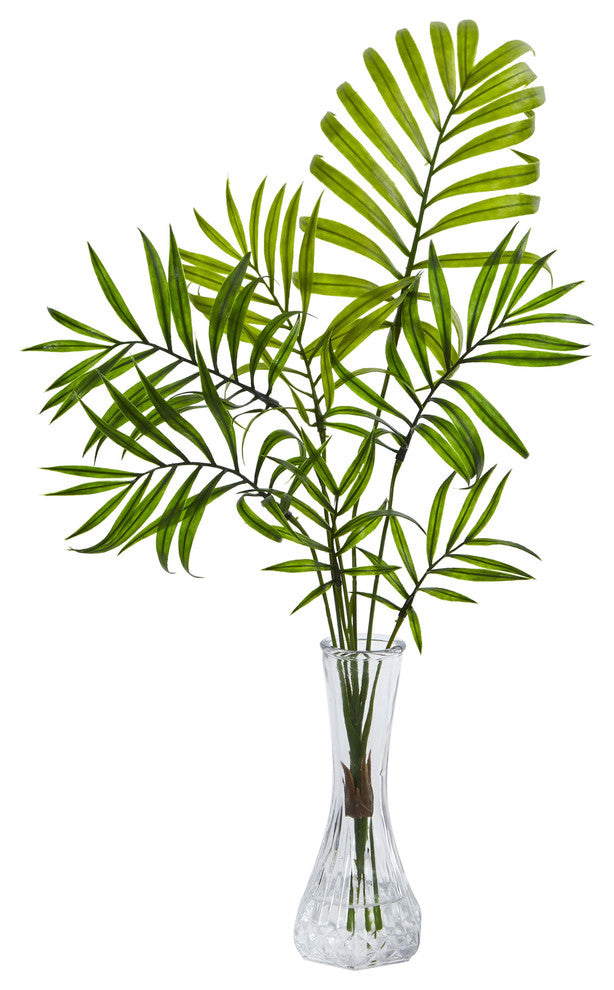 Mini Palm Artificial Plant, Vase, Set of 3