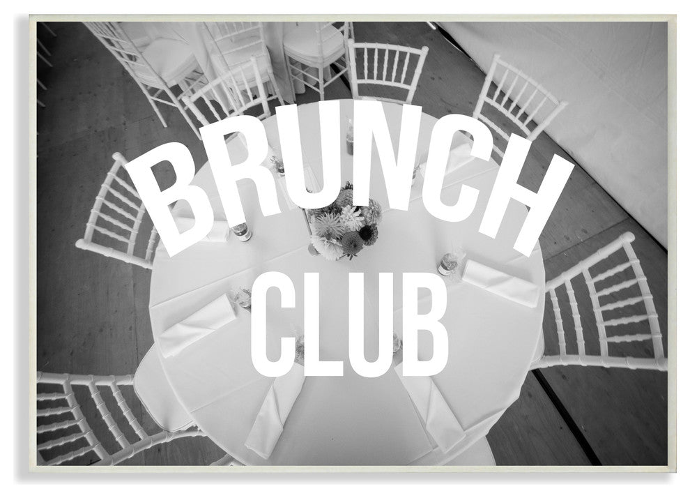 Brunch Club Table, 12.5"x18.5", Wall Plaque Art