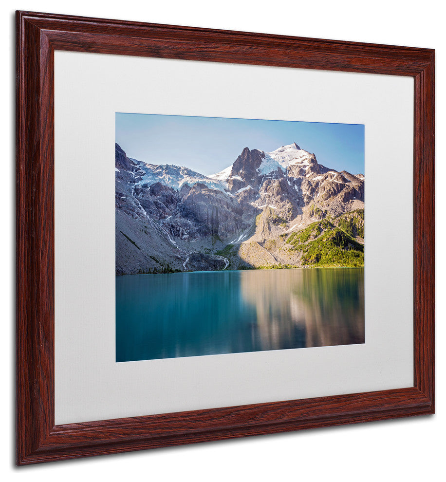 Pierre Leclerc ''Matier Glacier'' Matted Framed Art, Wood Frame, White, 20x16
