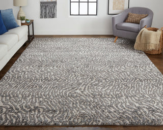 Weave & Wander Kayden Beige/Charcoal Gray Rug, 9' X 12'