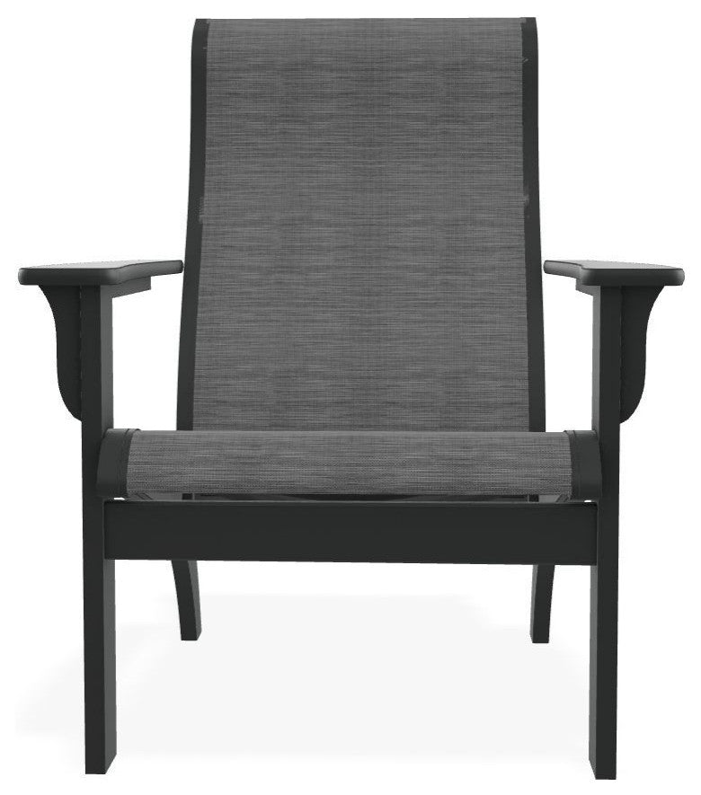 Adirondack Sling Outdoor Adirondack Armchair, Collect Charcoal/Graphite