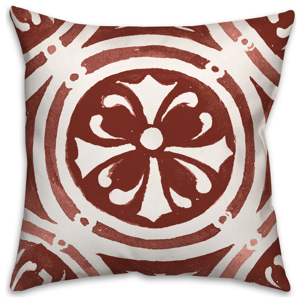 Unique Tile 18x18 Spun Poly Pillow