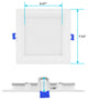 Luxrite 6" Ultra Thin LED Recessed Light 15W 5CCT 1400LM Dimmable 12PK