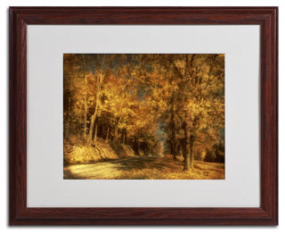 'Back Roads' Matted Framed Canvas Art by Lois Bryan