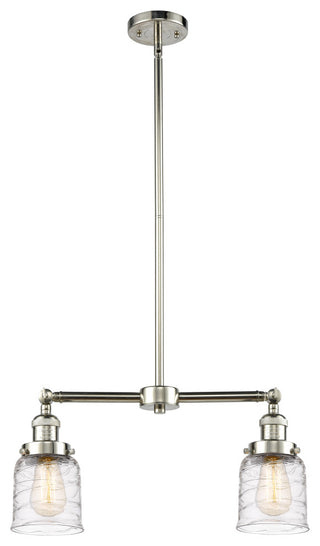 Bell Island Light, Polished Nickel, Deco Swirl