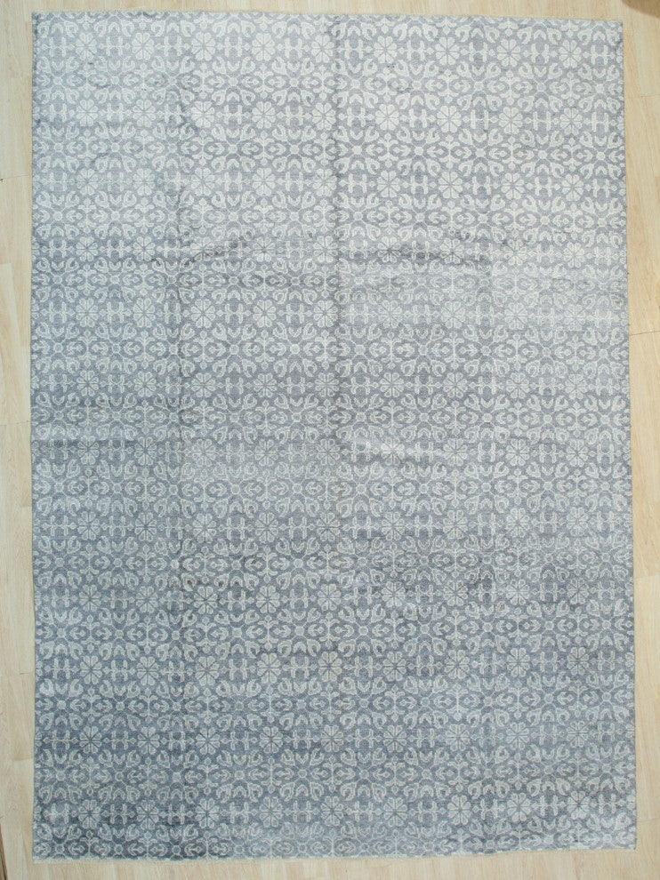 Gray Classic Modern Khotan Area Rug