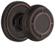 Classic Rosette Passage Mission Knob, Timeless Bronze