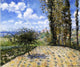 Camille Pissarro View Toward the Pontoise Prison Wall Decal Print
