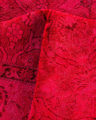Overdyed, One-of-a-Kind Hand-Knotted Area Rug Pink, 6'2"x9'2"