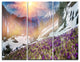 "Crocus Flowers in Carpathians" Photo Metal Wall Art, 3 Panels, 36"x28"