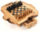 Handcrafted Large Olive Wood Rustic Chess Set, Chess Game Board