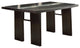 Benzara BM171303 Sturdy Wooden Dining Table, Brown