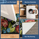 Esencia Secret Garden Indoor/Outdoor Mat, Black, 2' X 2'10"