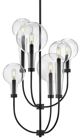 Hinkley Lighting 30525 Alchemy 6 Light 20"W Chandelier - Black