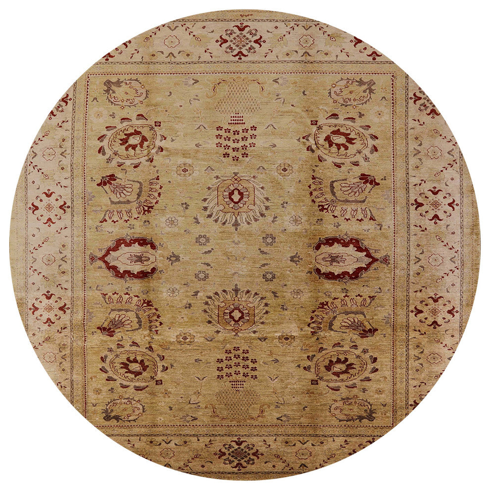 Ahgly Company Indoor Round Mid-Century Modern Area Rugs, 4' Round