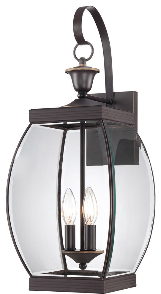 Quoizel OAS8409Z Three Light Outdoor Wall Lantern Oasis Medici Bronze