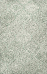 Rizzy Home Brindleton BR364A Green Trellis Area Rug, 5'x8'