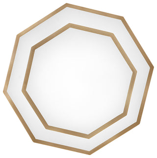 Hinkley Facet Convertible Chandelier, Heritage Brass, 16.5"