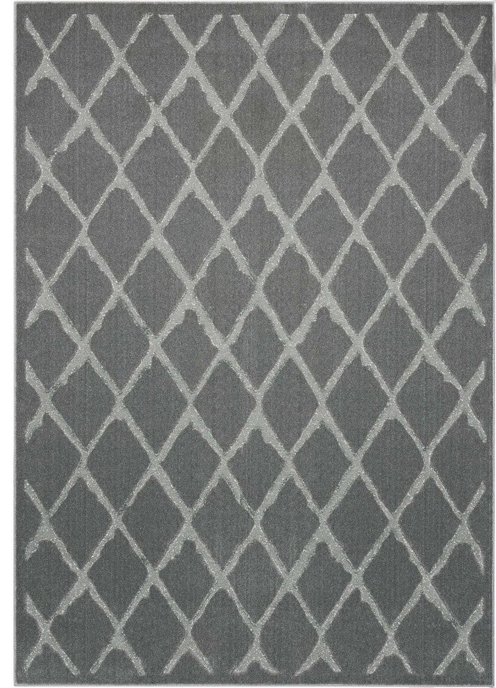 Michael Amini Gleam MA601 Area Rug, Grey, 7'10" x 10'6"