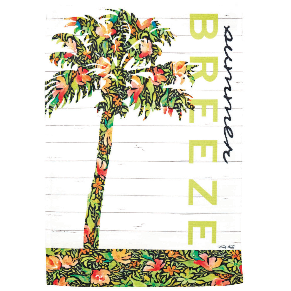 Flag Palm Tree Summer Breeze 13x18