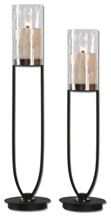 Uttermost Durga Iron Work Candleholders Set/2