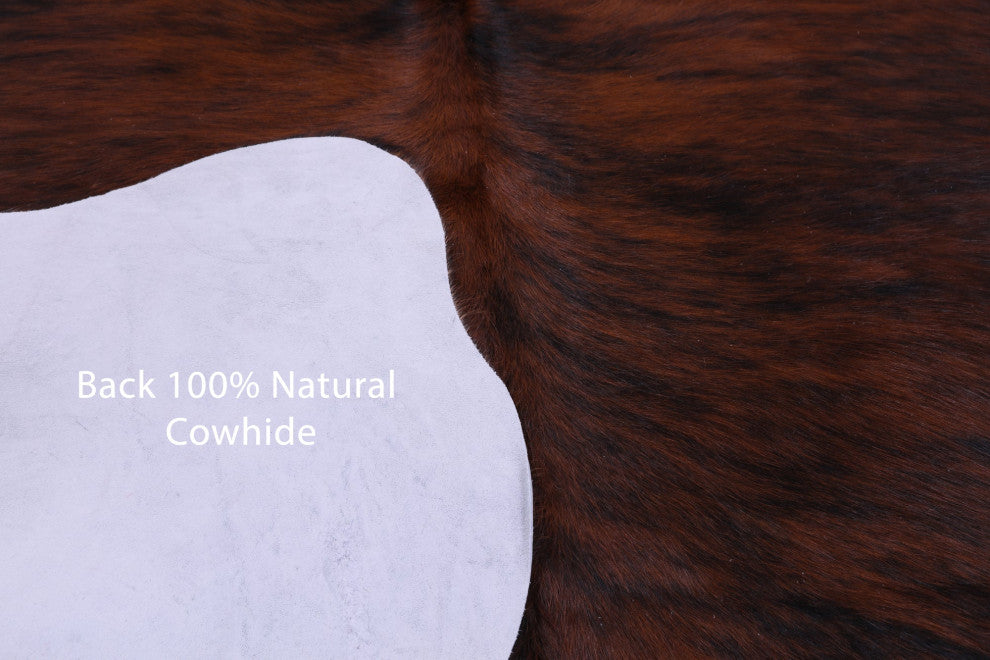 Brindle Natural Cowhide Rug 6' 7" X 5' 3" C1926