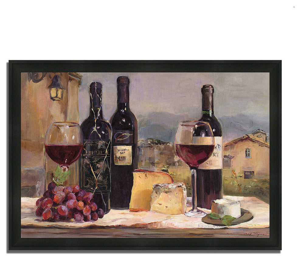 "Villa Reds" By Marilyn Hageman, Framed Painting Print, Ready To Hang