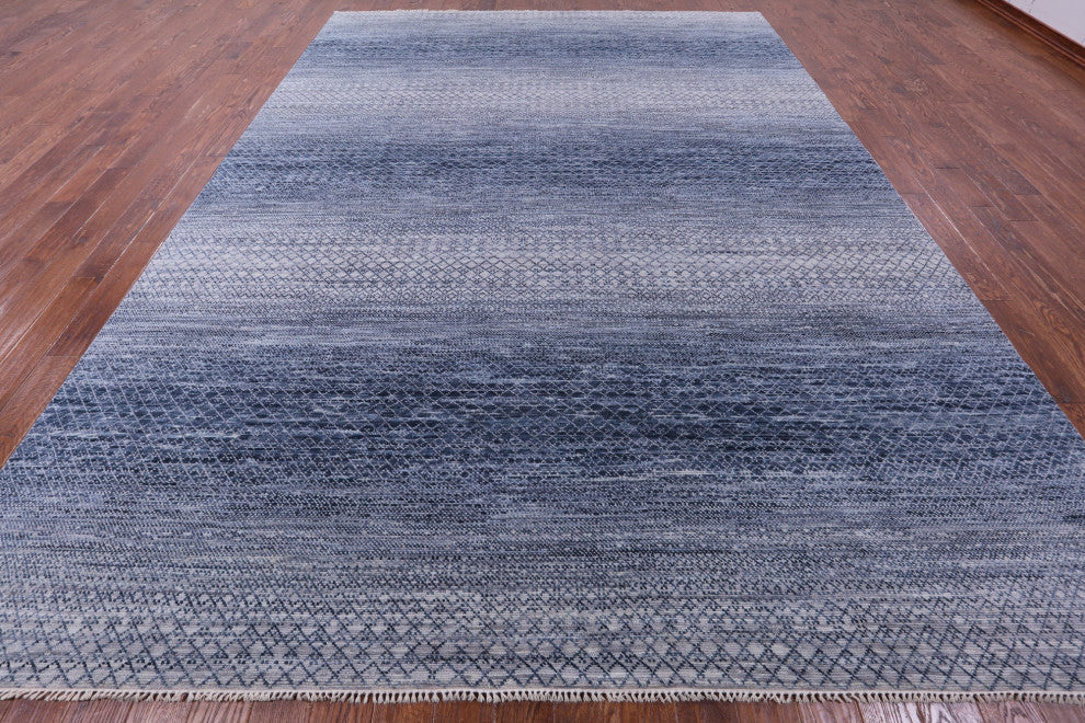 10' 0" X 13' 11" Savannah Grass Handmade Wool Rug - Q13214