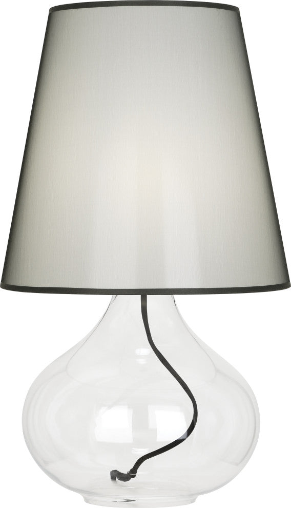 Robert Abbey June Organza AL June 24" Table Lamp - Clear Glass / Black Organza