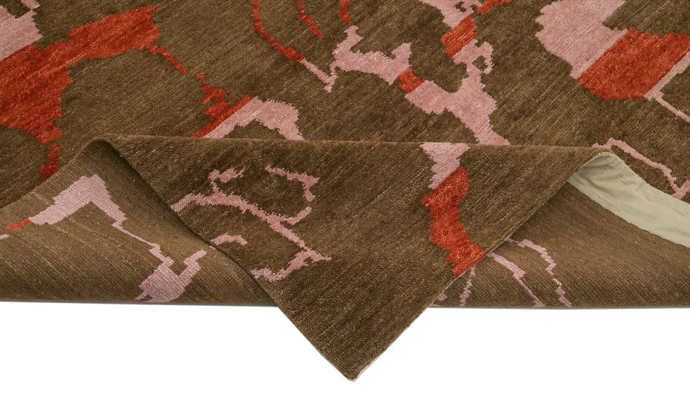 Rug N Carpet - Hand-Knotted Oriental 10' x 13' 9" Pastel Oushak Area Rug