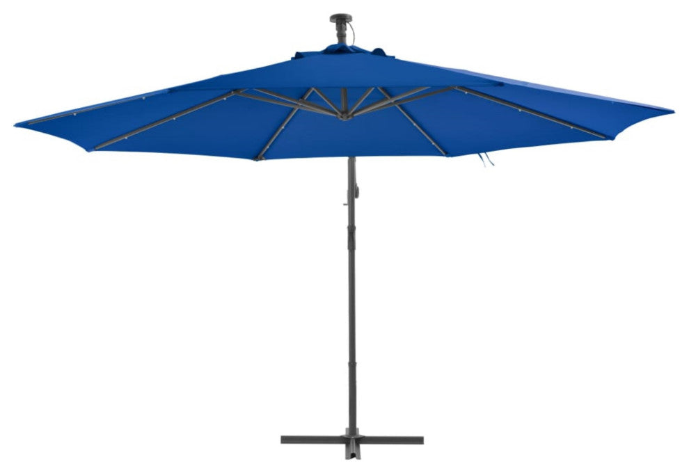 Vidaxl Cantilever Umbrella With Aluminum Pole 137.8" Blue
