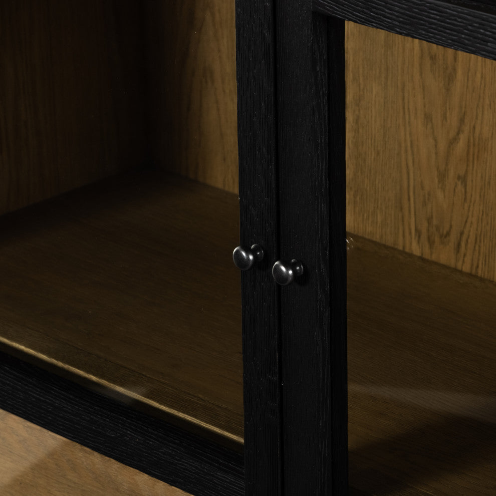 Millie Double Cabinet-Matte Black