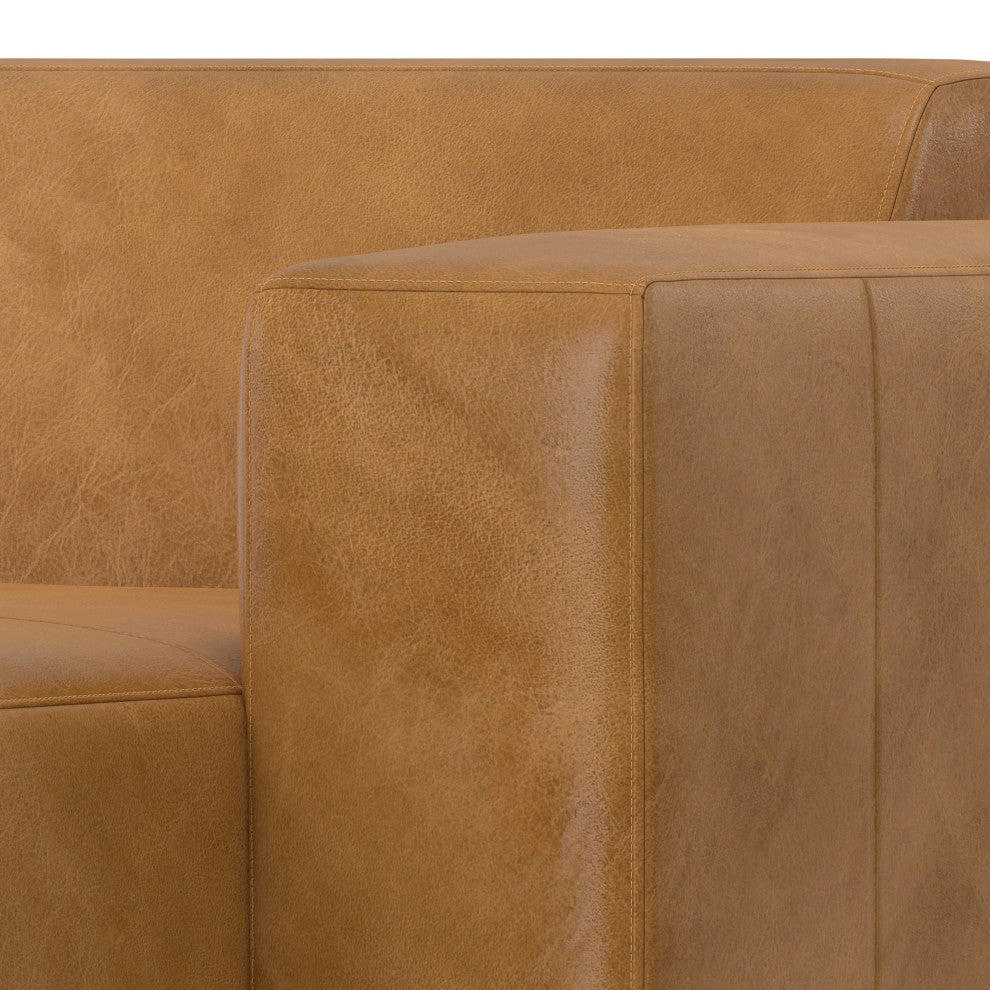 Rex Right Chaise Sofa Module in Genuine Leather