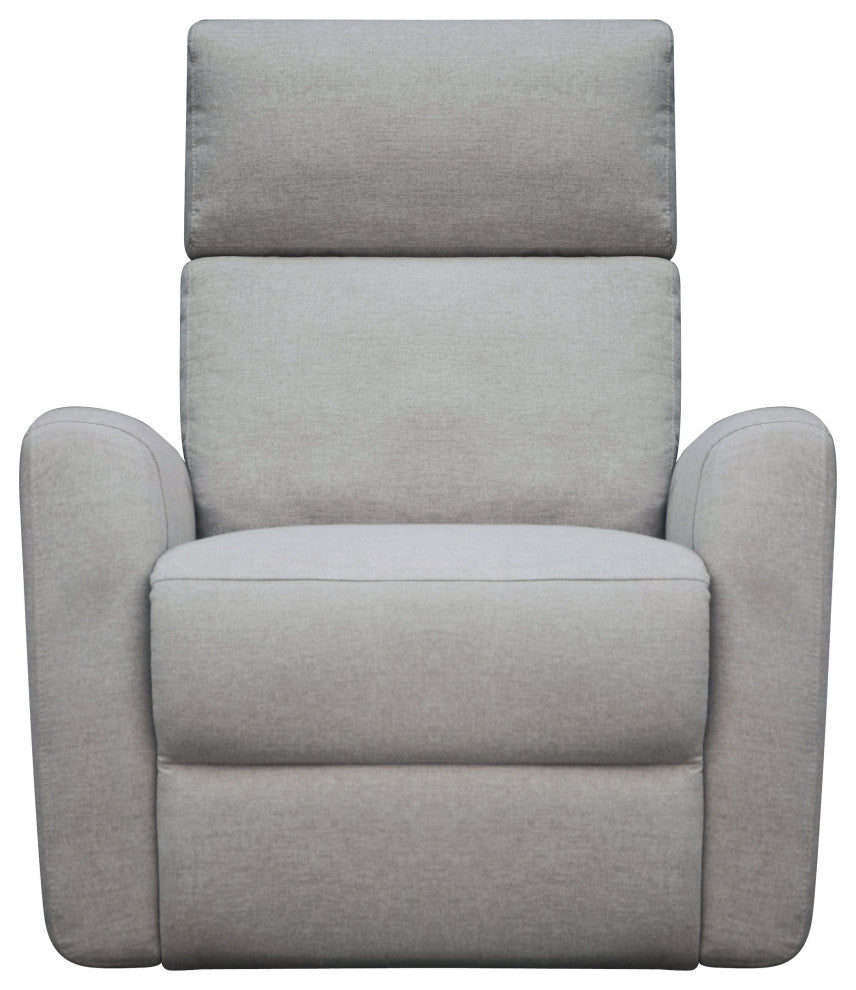 Jordan Wood Upholstered Triple Power Swivel Glider and Recliner Fog