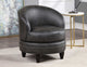 Sophia PU Accent Chair, Gray