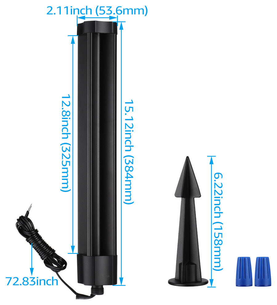 LEONLITE 12-Pack 4W 12V Low Voltage LED Landscape Pathway Lights