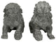 6" Sitting Foo Dog Statues, Set of Two
