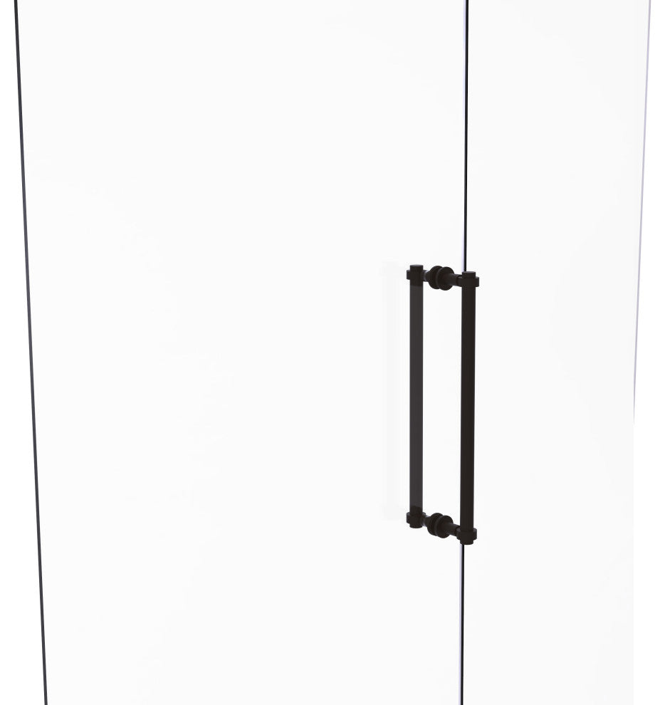 Contemporary 18" Back to Back Shower Door Pull, Oil Rubbed Bronze