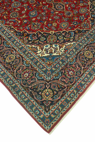 Fine Vintage Distressed Dilek Red/Navy Rug, 8'2 x 11'1