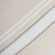 DII White French Stripe Tablecloth 70" Round