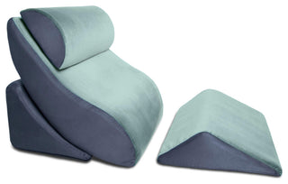 Kind Bed Orthopedic Support Wedge Pillow Comfort System, Sage/Gray